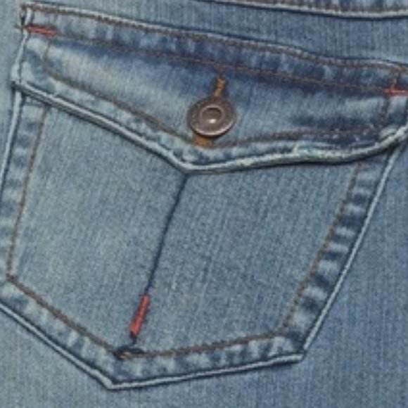 Women's Blue Flare Jeans - Picture 7 of 10